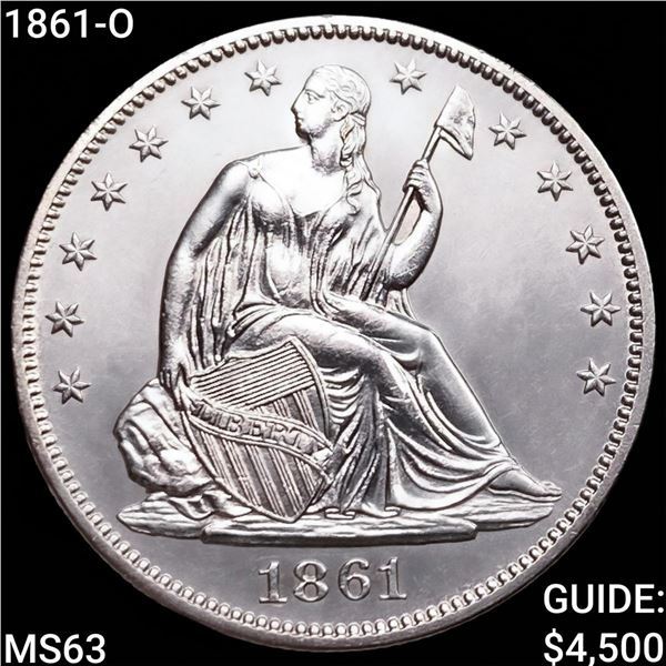 1861-O Seated Liberty Half Dollar CHOICE BU