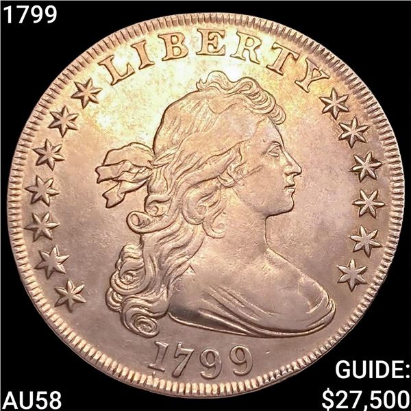 1799 Draped Bust Dollar CHOICE AU