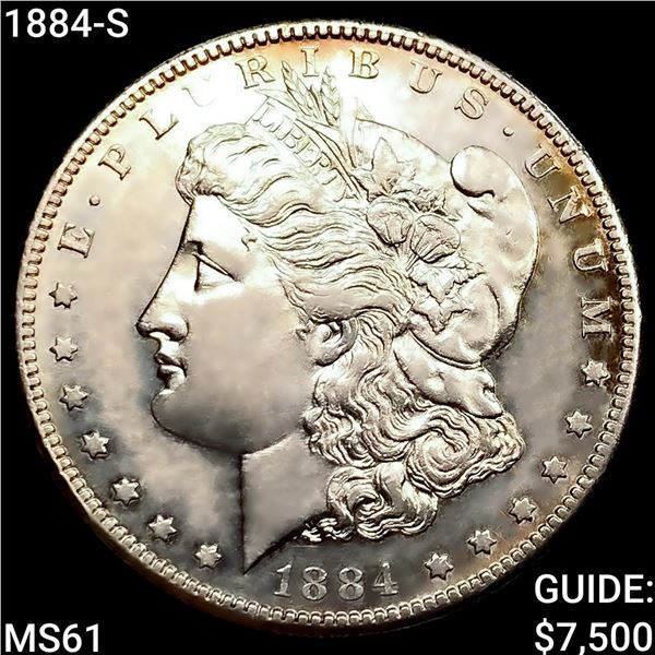 1884-S Morgan Silver Dollar UNCIRCULATED