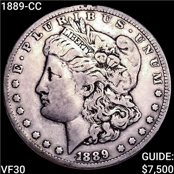 1889-CC Morgan Silver Dollar LIGHTLY CIRCULATED