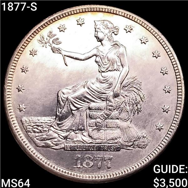 1877-S Silver Trade Dollar CHOICE BU