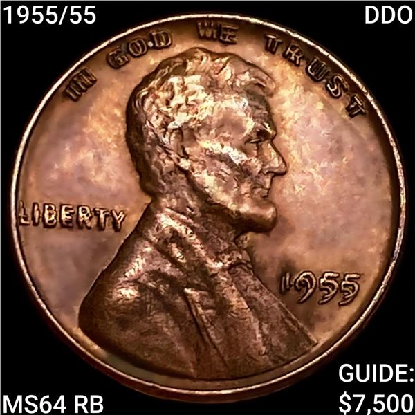1955/55 DDO Wheat Cent CHOICE BU RB