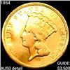 Image 1 : 1854 $3 Gold Piece CLOSELY UNCIRCULATED