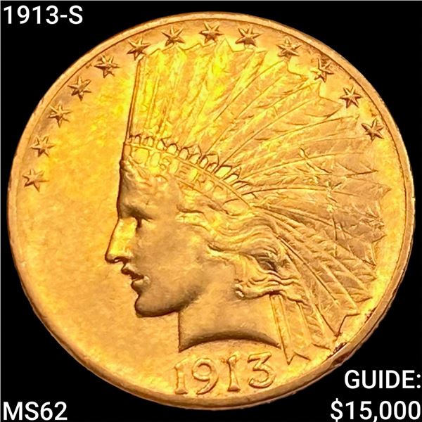 1913-S $10 Gold Eagle UNCIRCULATED