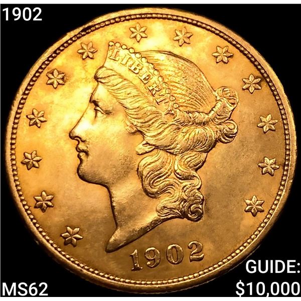 1902 $20 Gold Double Eagle UNCIRCULATED
