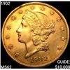 Image 1 : 1902 $20 Gold Double Eagle UNCIRCULATED