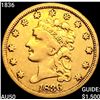 Image 1 : 1836 $2.50 Gold Quarter Eagle CLOSELY UNCIRCULATED