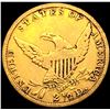 Image 2 : 1836 $2.50 Gold Quarter Eagle CLOSELY UNCIRCULATED