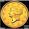 Image 1 : 1853 Rare Gold Dollar CHOICE BU