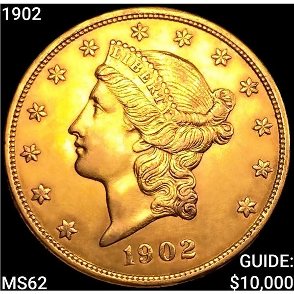 1902 $20 Gold Double Eagle UNCIRCULATED