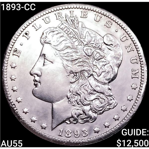 1893-CC Morgan Silver Dollar HIGH GRADE