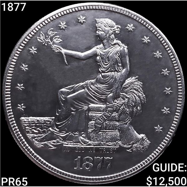 1877 Silver Trade Dollar GEM PROOF