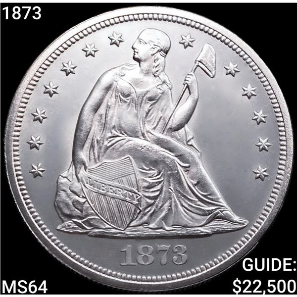 1873 Seated Liberty Dollar CHOICE BU