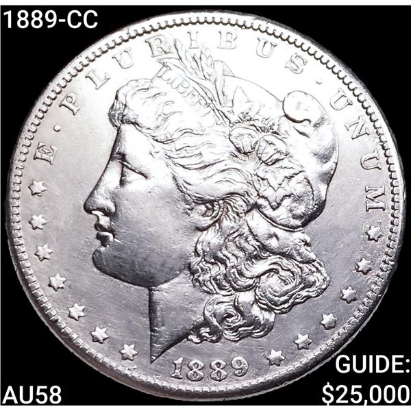 1889-CC Morgan Silver Dollar CHOICE AU