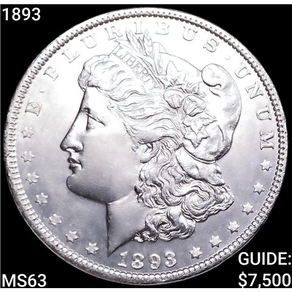 1893 Morgan Silver Dollar CHOICE BU
