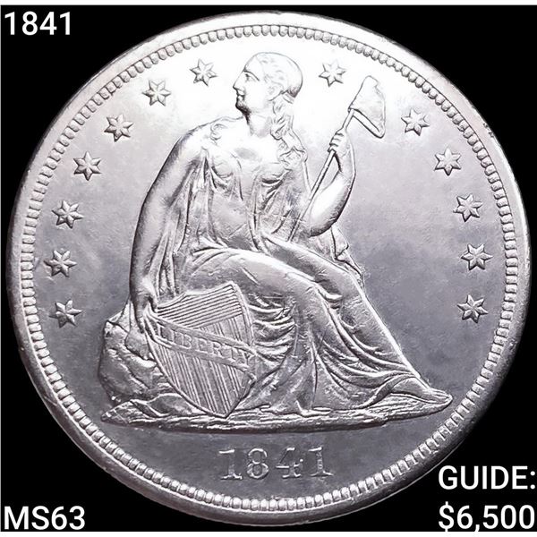 1841 Seated Liberty Dollar CHOICE BU