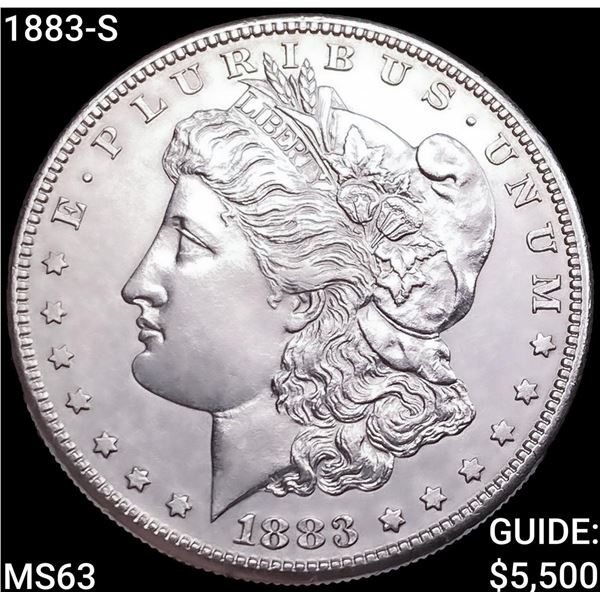 1883-S Morgan Silver Dollar CHOICE BU