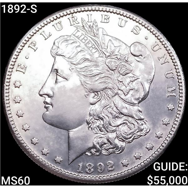 1892-S Morgan Silver Dollar UNCIRCULATED