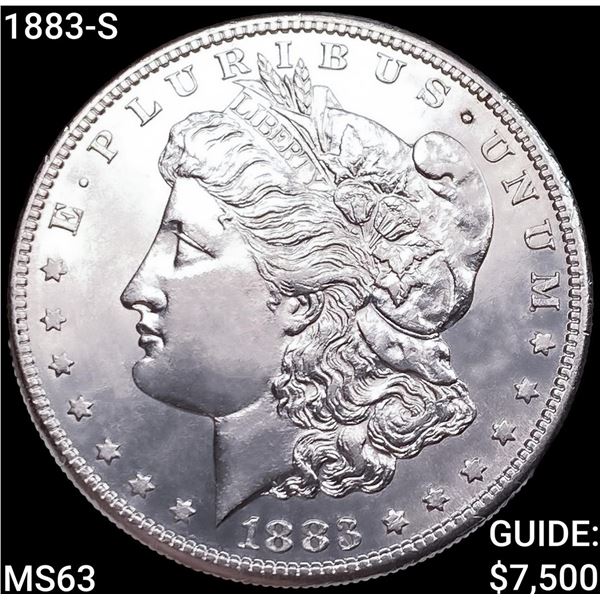 1883-S Morgan Silver Dollar CHOICE BU