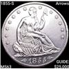 Image 1 : 1855-S Arrows Seated Liberty Half Dollar CHOICE BU
