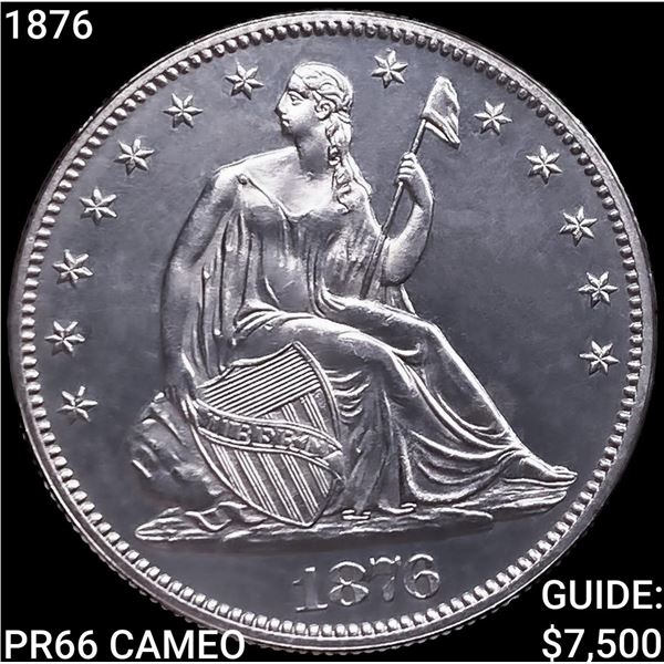 1876 Seated Liberty Half Dollar GEM PROOF CAM