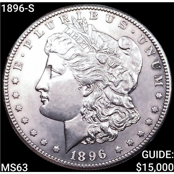 1896-S Morgan Silver Dollar CHOICE BU