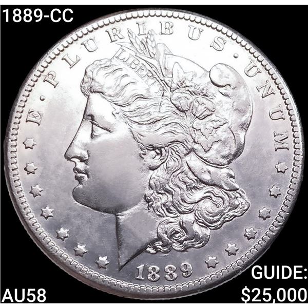 1889-CC Morgan Silver Dollar CHOICE AU