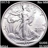 Image 1 : 1917-D Rev MM Walking Liberty Half Dollar CH BU
