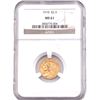 Image 1 : 1910 $2.50 Gold Quarter Eagle NGC MS61