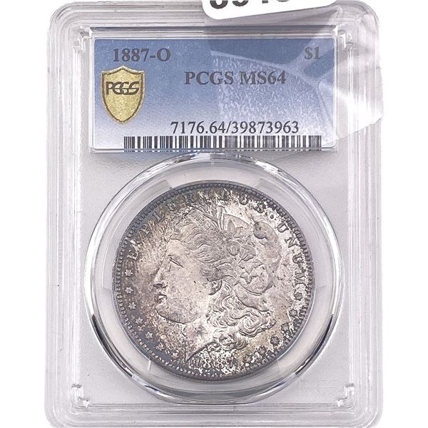 1887-O Morgan Silver Dollar PCGS MS64