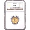 Image 1 : 1926 $2.50 Gold Quarter Eagle NGC MS61