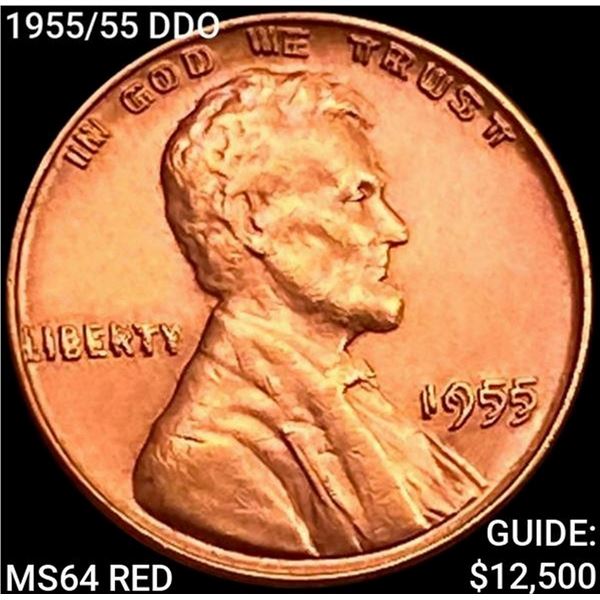 1955/55 DDO Wheat Cent CHOICE BU RD