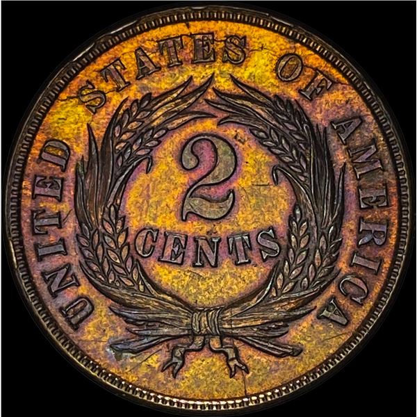 1865 RB Bronze 2 Cents UNCIRCULATED