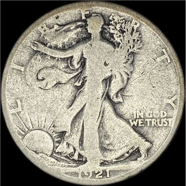 1921-S Silver Walking Liberty Half Dollar NICELY CIRCULATED