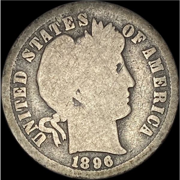 1896-O Silver Barber Dime NICELY CIRCULATED