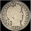 Image 1 : 1896-O Silver Barber Dime NICELY CIRCULATED