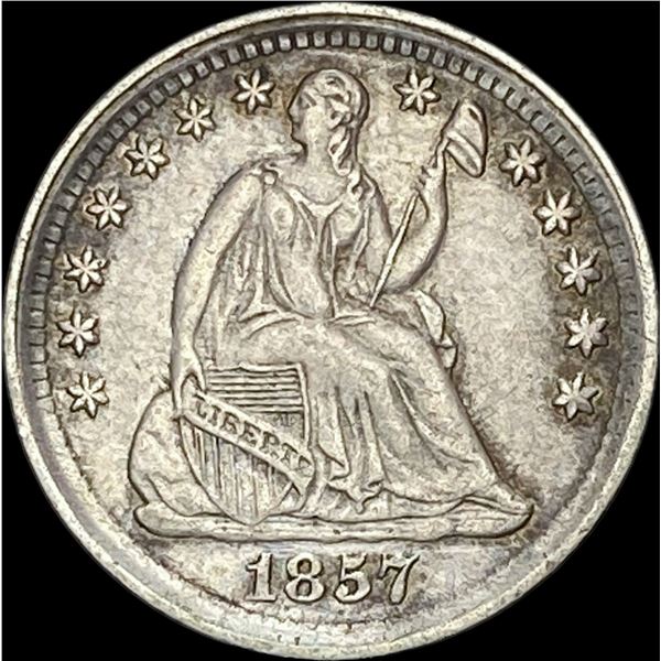1857 Silver Half Dime CLOSELY UNCIRCULATED