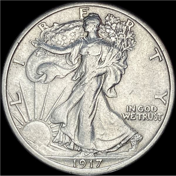 1917 Walking Liberty Half Dollar CLOSELY UNCIRCULATED