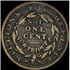 Image 2 : 1857 Hard Times Token Not One Cent. LIGHTLY CIRCULATED