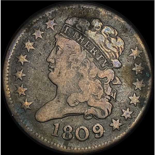 1809 Classic Head Half Cent NICELY CIRCULATED