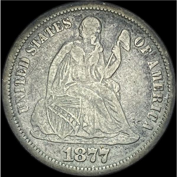 1877-CC Silver Dime LIGHTLY CIRCULATED