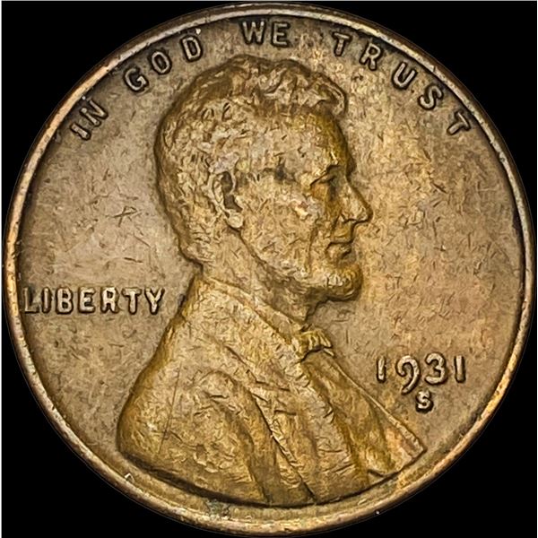 1931-S Lincoln Wheat Cent CLOSELY UNCIRCULATED