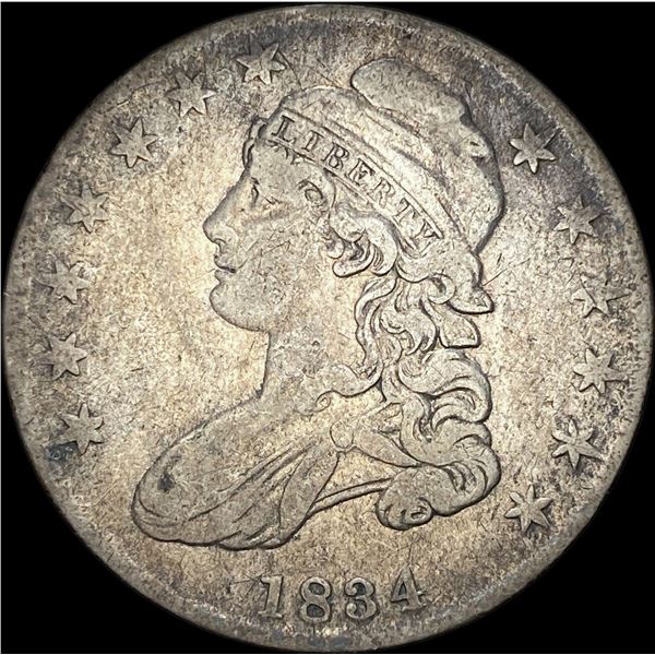 1834 Capped Bust Half Dollar LIGHTLY CIRCULATED