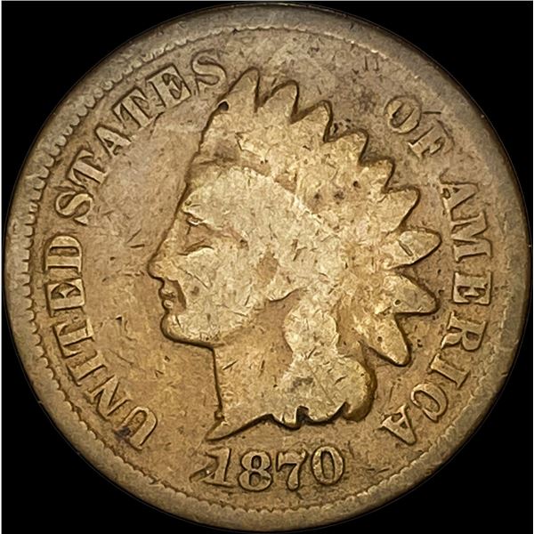 1870 Indian Head Cent NICELY CIRCULATED