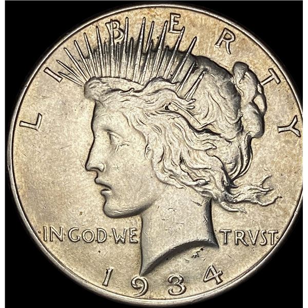 1934 Silver Peace Dollar CLOSELY UNCIRCULATED