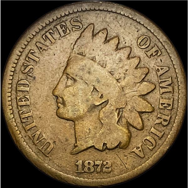 1872 Indian Head Cent NICELY CIRCULATED