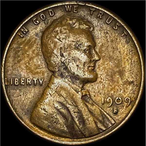 1909-B V.D.B. Lincoln Wheat Cent LIGHTLY CIRCULATED