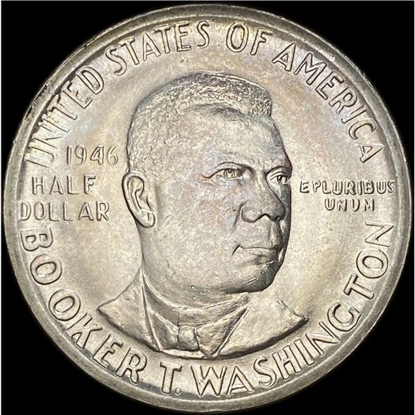 1946 Silver Half Dollar Booker T. Washington CHOICE BU