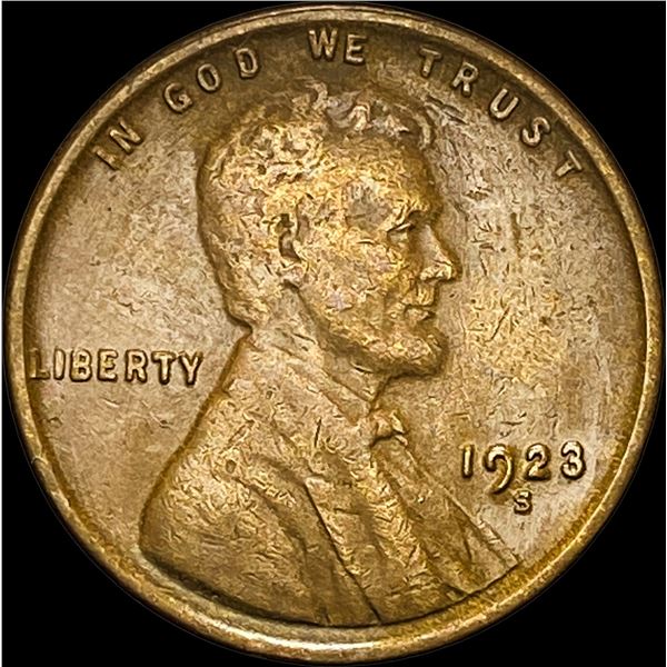 1923-S Lincoln Wheat Cent NEARLY UNCIRCULATED