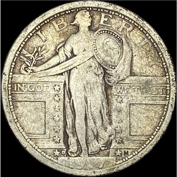 1927-D Silver Standing Liberty Quarter LIGHTLY CIRCULATED